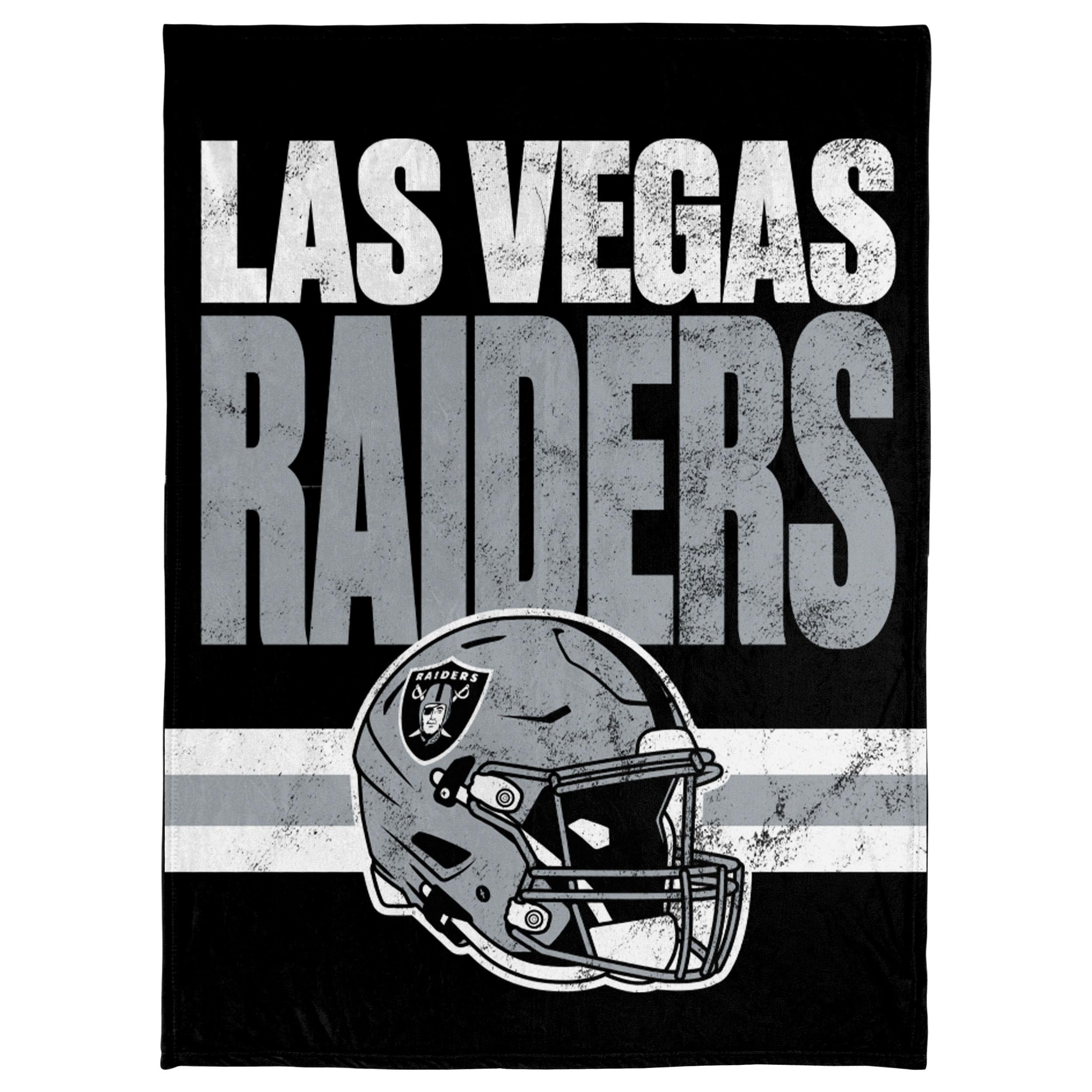 FOCO NFL Soft Plush Throw Blanket, 45 x 60, Las Vegas Raiders