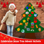 26 Pieces Jesse Tree Diy Felt Christmas Tree For Toddlers Kids Jesse Tree Advent Ornaments Christmas Countdown Advent Calendar F