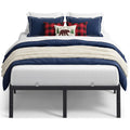 VASAGLE Full Metal Bed Frame 16 Inches Tall, 1100 lb Weight Capacity, No Box Spring Needed, with Under-Bed Storage, Easy Setup, 