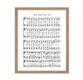 Poster Master Vintage Music Sheet Poster - Retro Hymnal Print - Gift for Musician, Friend - How Great Thou Art, Hymn, Verse - Wa