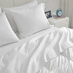 Sleep Zone Bedding Sheet Set, Ultra Soft Microfiber With Extra Deep Pockets, 4 Pieces Comfy Breathable And Cooling Sheet & Pillowcase Sets For Adults (White, King)