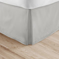 Linen Market Pleated Bed Skirt, Twin, Light Gray