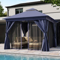 LAUSAINT HOME Outdoor Patio Gazebo 10x10 with Expansion Bolts, Heavy Duty Gazebos Shelter Party Tent with Double Roofs, Mosqui