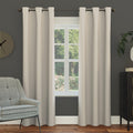 Sun Zero Easton Energy Saving Blackout Grommet Curtain Panel, 40 x 95, Pearl