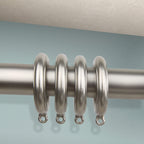 Rod Desyne Decorative 1.75 Inch Eyelet Rings, Satin Nickel