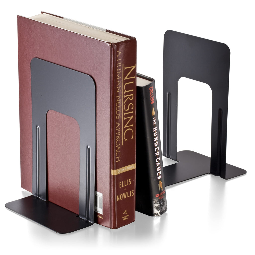 Officemate Non-Skid Bookends, 9   , Non-Skid Base, Chip Proof Enamel Coating (93051)