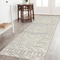KUTA Boho Kitchen Rugs 2x7 ft Moroccan Runner Rug Vintage Beige Rug Runners for Hallways Non-Slip Ultra Soft Print Distressed Ge