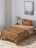 DDecor Live Beautiful 150Tc 1 Single Comforter  Brown (152 Cm X 229 Cm, 60In X 90In)