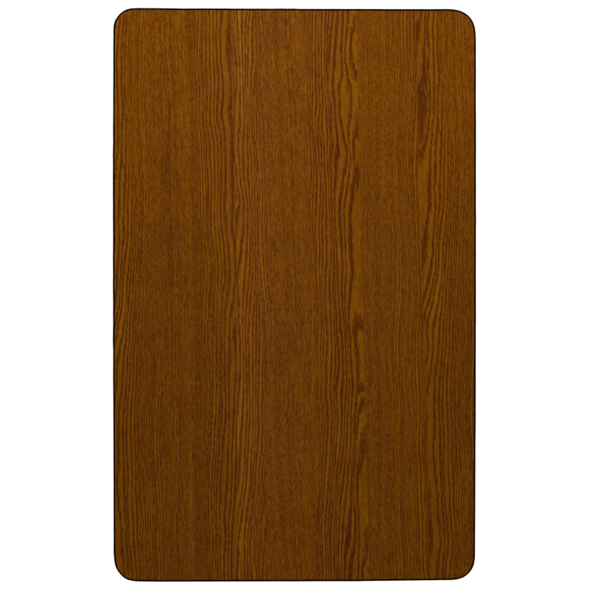 Flash Furniture Wren 36''W x 72''L Rectangular Oak HP Laminate Activity Table - Height Adjustable Short Legs