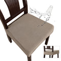 Genina Waterproof Seat Covers For Dining Room Chair Covers Waterproof Dining Chair Covers (4 Pcs-Rear-Covered, Taupe)