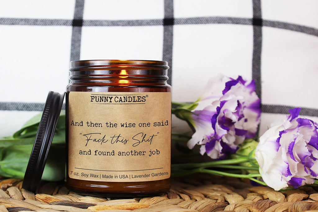 Funny Candles - A Wise One- Funny Coworker Leaving Gifts, Goodbye Gifts, Farewell Gifts For Coworkers Women, Quitting Job, Going