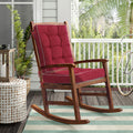 Topotdor Rocking Chair Cushions Indoor, Tufted Rocking Chair Seat Cushion For Patio Furniture, Water Resistant Rocking Chair Pad