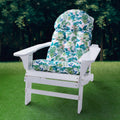 Enipate Tropical Print Adirondack Chair Cushions, Weather Resistant Patio Chair Polyester Seat Cushion, Tufted Thicken Outdoor H