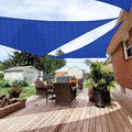 Patio Paradise 18' X 18' X 18' Sun Shade Sail Triangle Canopy, Permeable Shade Cloth Fabric Sunlight Block Patio Cover Hdpe Deck