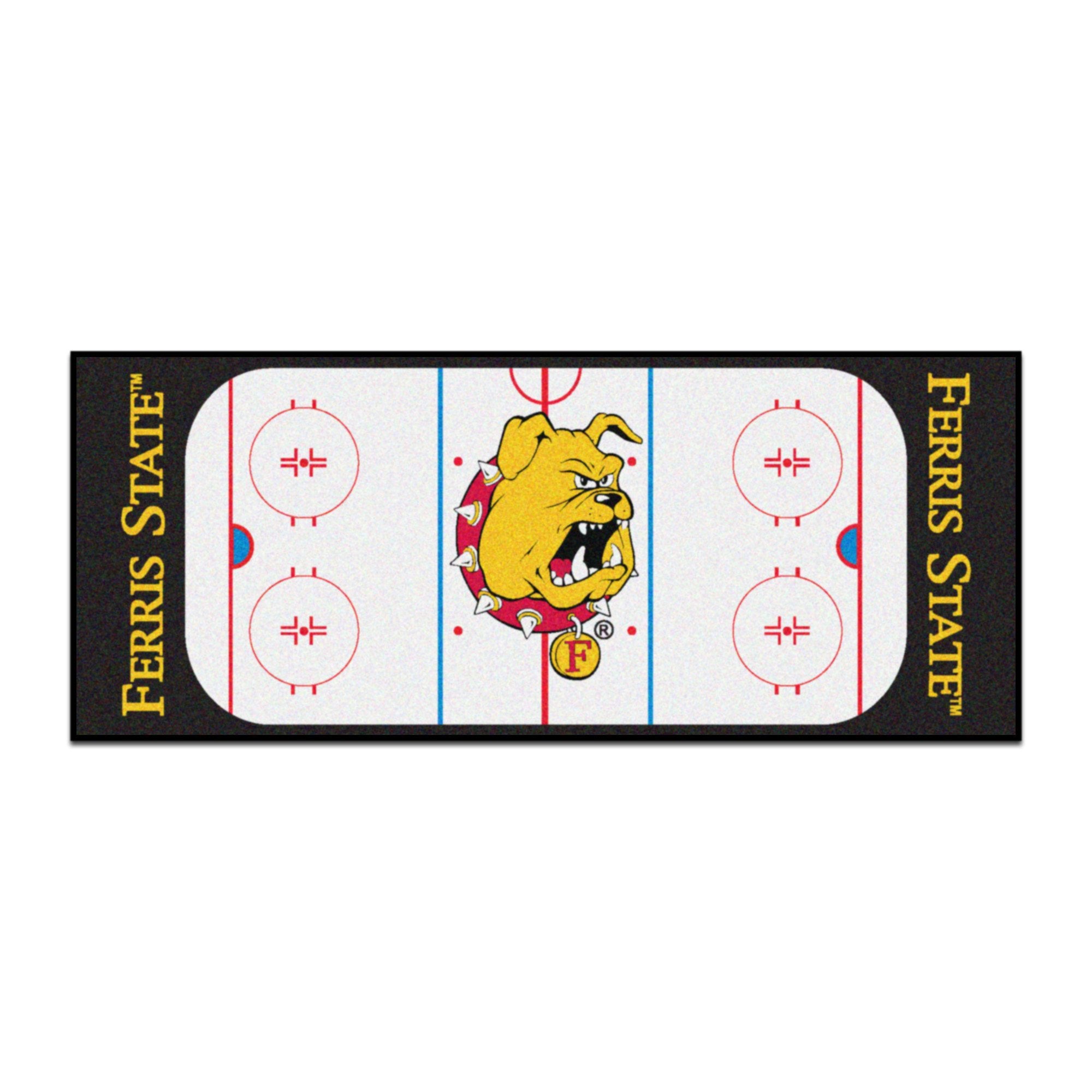 FANMATS 19508 Ferris State Rink Runner, Team Color, 30x72