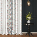 Story@Home Cotton Window Curtains 5 Feet Long 2 Piece | Bohemian Cotton Curtain | Abstract Printed | Light Filtering Curtains Fo
