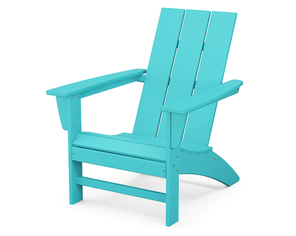 Polywood Ad420Ar Modern Adirondack Chair, Aruba