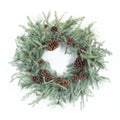 Melrose Plastic Pine Wreath With Green Finish 84204Ds