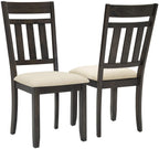 Crosley Furniture Hayden 7-Piece Modern Farmhouse Dining Table Set for 6 with Slat Back Chairs, Slate