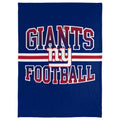 Foco Nfl Micro Raschel Plush Throw Blanket, Stripe Logo 45 X 60, New York Giants