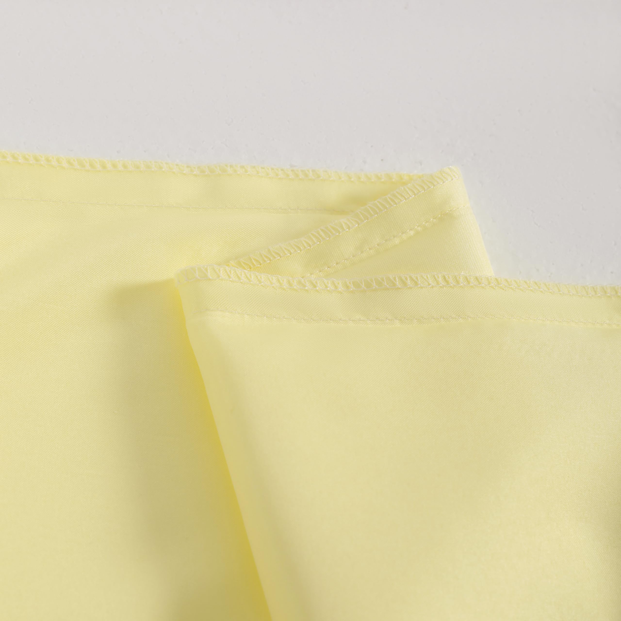Ntbay Satin Body Pillowcase For Hair And Skin, Luxurious And Silky Pillow Case With Envelope Closure, 20X54 Inches, Light Yellow