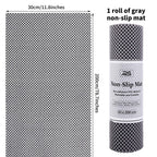 Ruisita Non-Slip Mat PVC Gray 30 x 200 cm
