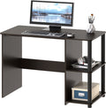 SHW 35-Inch Home Office Cyrus Desk with Open Storage Shelves, Espresso