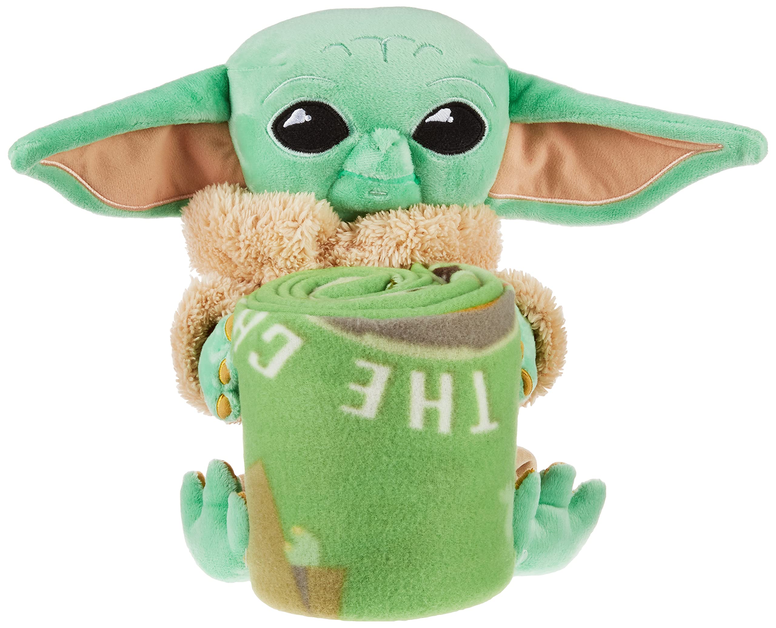 Northwest Star Wars - The Mandalorian Character Hugger Pillow & Fleece Throw Blanket Set, 40 x 50, The Child