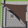 Patio Paradise 8' X 21' X 22.5' Brown Sun Shade Sail Right Triangle Shade Canopy Heavy Duty Pergolas Cover Cloth, Sunlight Block