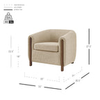 npd furniture and more Ruth Fabric Accent Arm Chair