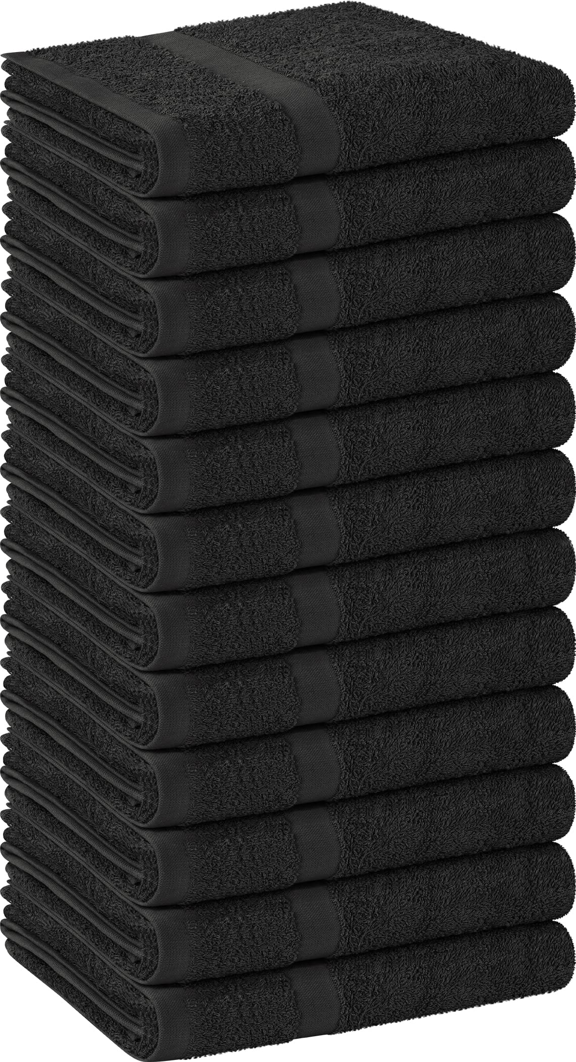 Utopia Towels, Salon Towel, Pack of 12, Not Bleach Proof, 16 by 27 Inches, Highly Absorbent Cotton Towels for Hand, Gym, Beauty,