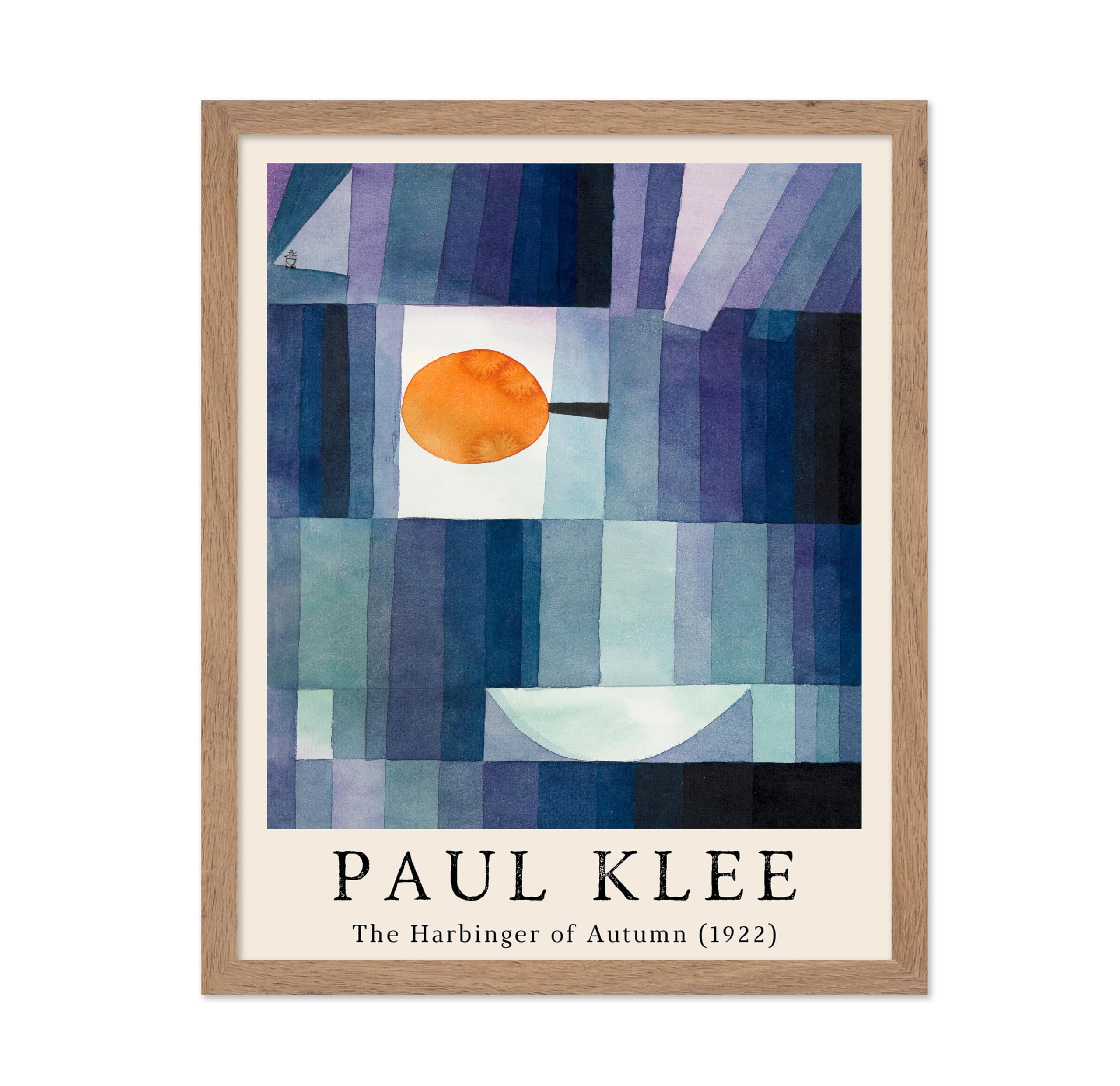 Poster Master Vintage Paul Klee Poster - Retro Harbinger of Autumn Painting Print - The Messenger of Autumn Art - Gift for Men, 