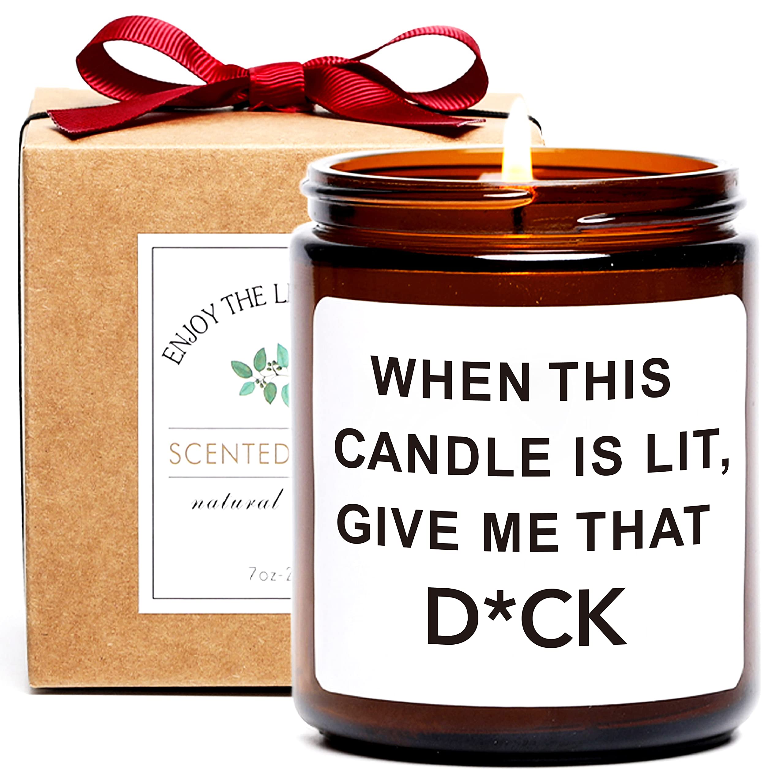 Funny Gifts for Men, When This Candle is Lit, Naughty Gifts for Husband Boyfriend Fiance, Fathers Day, Birthday Gifts for Him