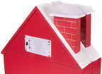 Brubaker Reusable Wooden Advent Calendar To Fill - Red Christmas House With Nativity Play And Led Lighting - Diy Christmas Calen