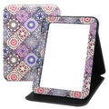 Portable Folding Makeup Mirror with Cosmetic Desktop Standing for Travel, Vanity Table, Room Decor, Beauty Gifts, 8.9x6.5 Inches