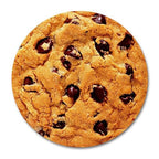 Smooffly Round Mouse Pad Chocolate Chip Cookie Design Rubber SM-33