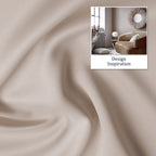 Dualife Light Brown Curtains For Bedroom Short Windows Solid Blackout Curtain Panels Thermal Insulated Grommet Top Room Darkenin
