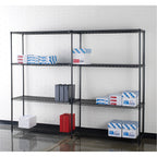 Lorell 70060 Starter Shelving Unit,4 Shelves/4 Posts,36-Inch X18-Inch X72-Inch,Black