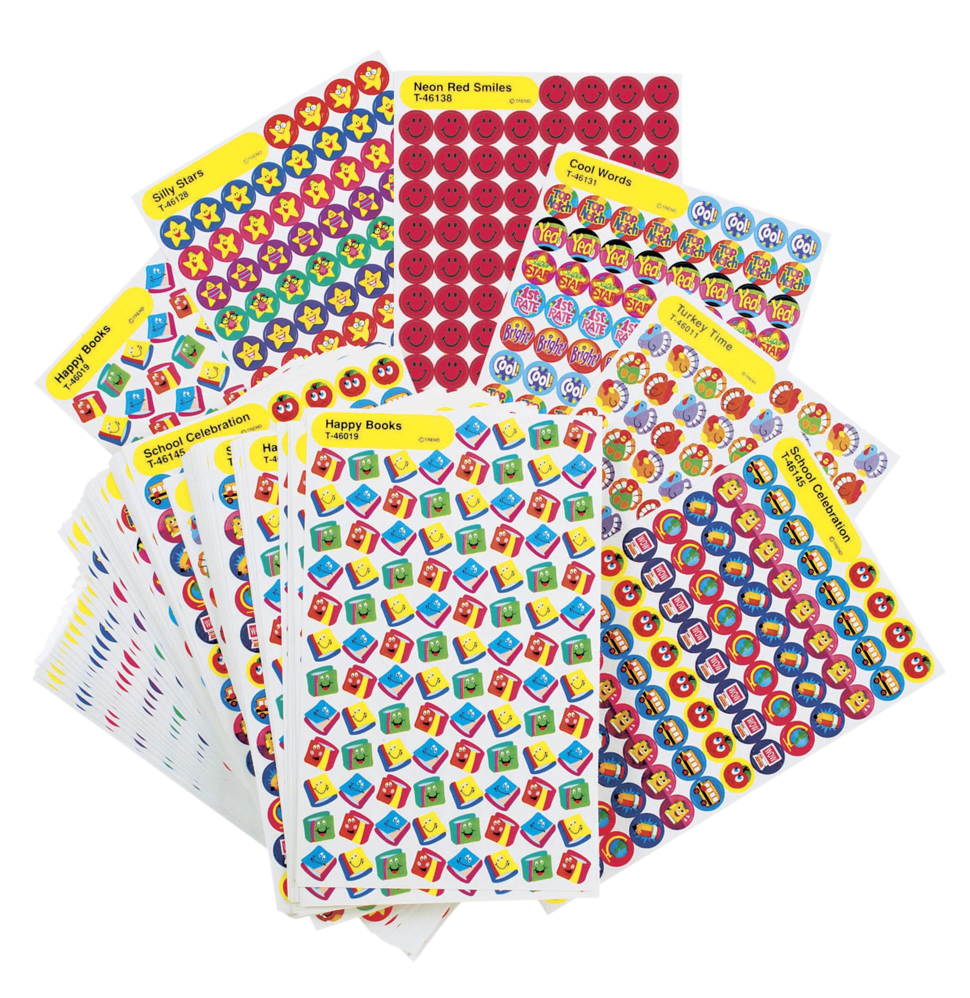 Trend Superspots & Supershapes Stickers Assortment Pack, 9000 Stickers