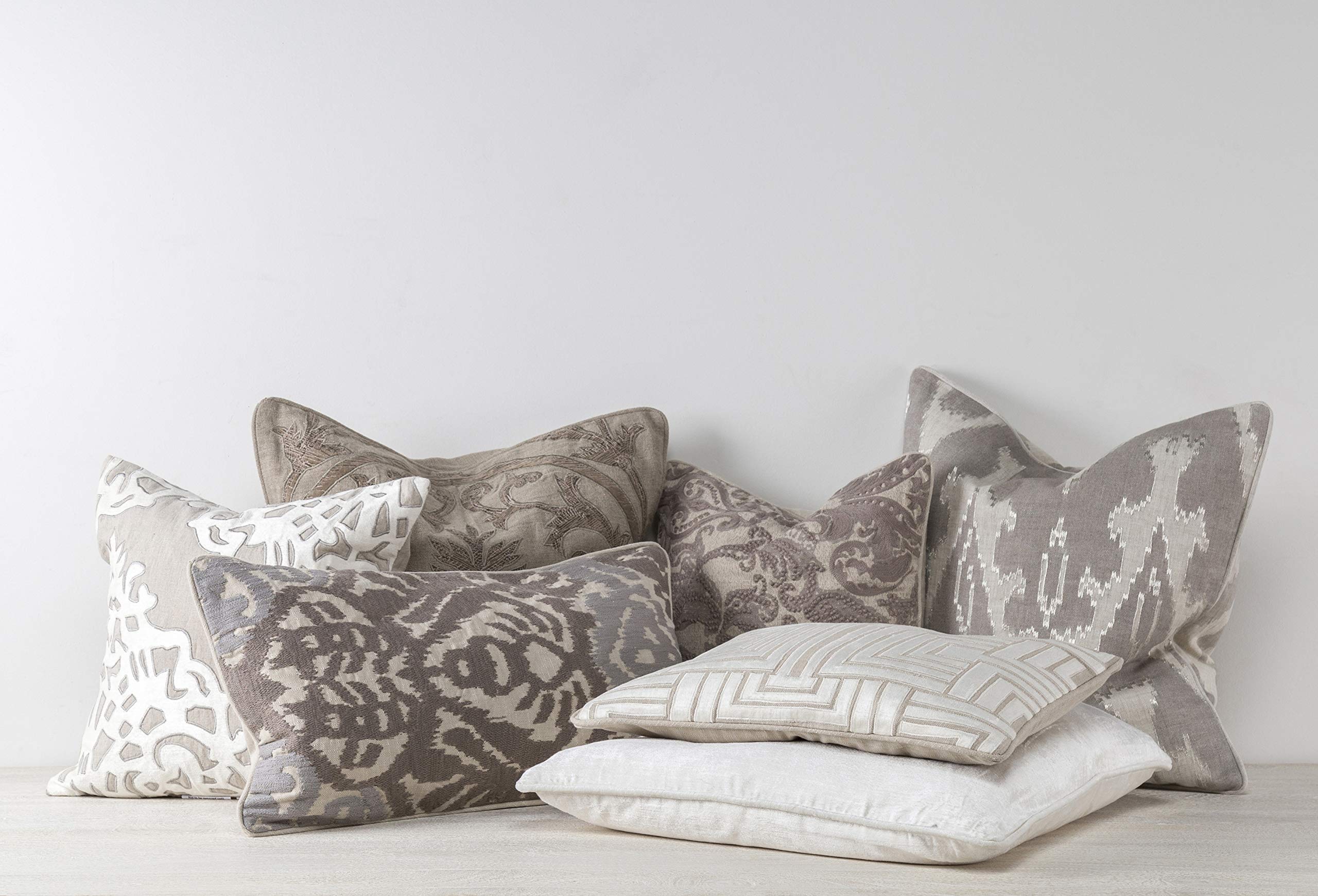 Kosas Home Fay Accent Pillow, 22x22, Gray