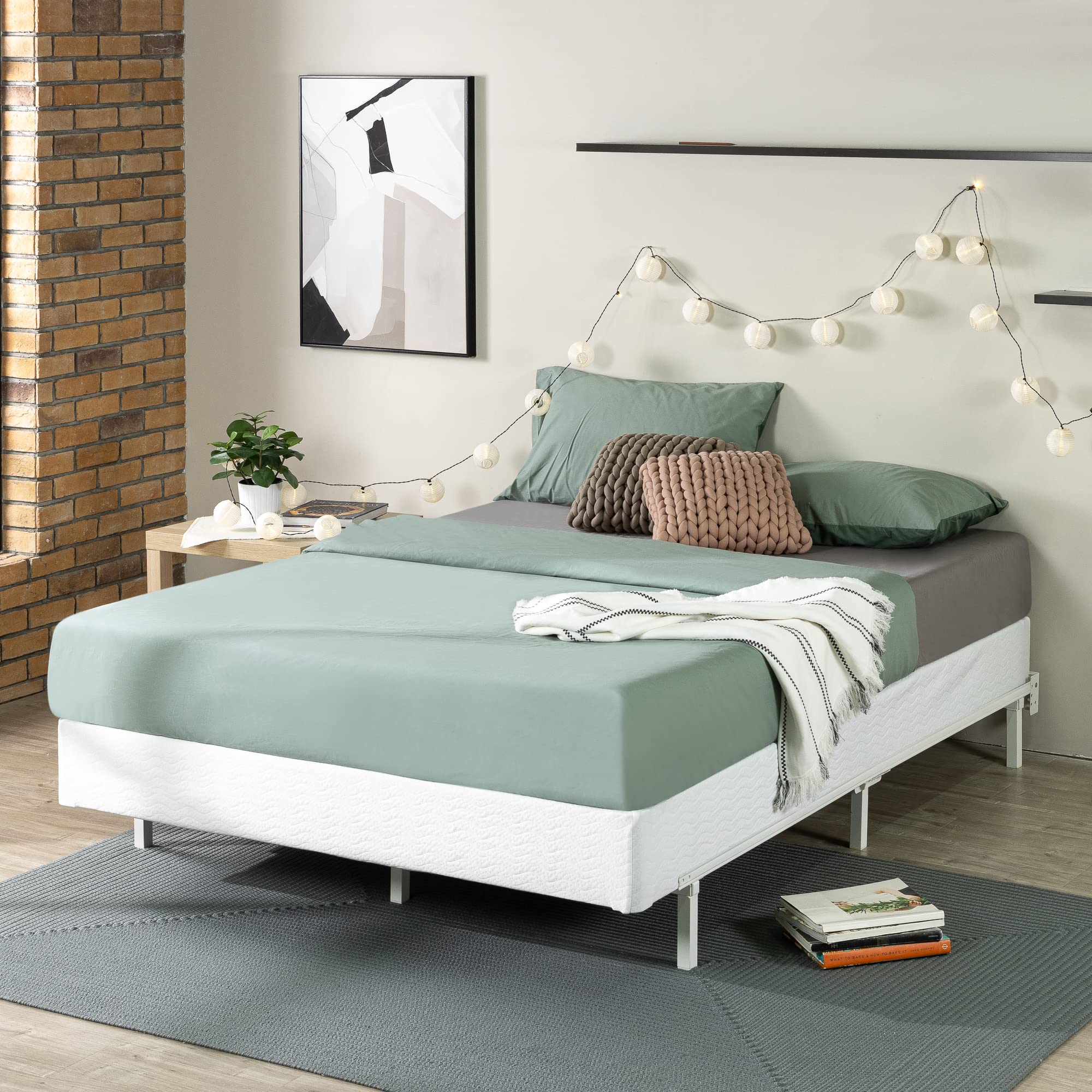 Zinus 7 Inch Metal Smart Box Spring Foundation King Grey Steel ZU-ABS-7KS