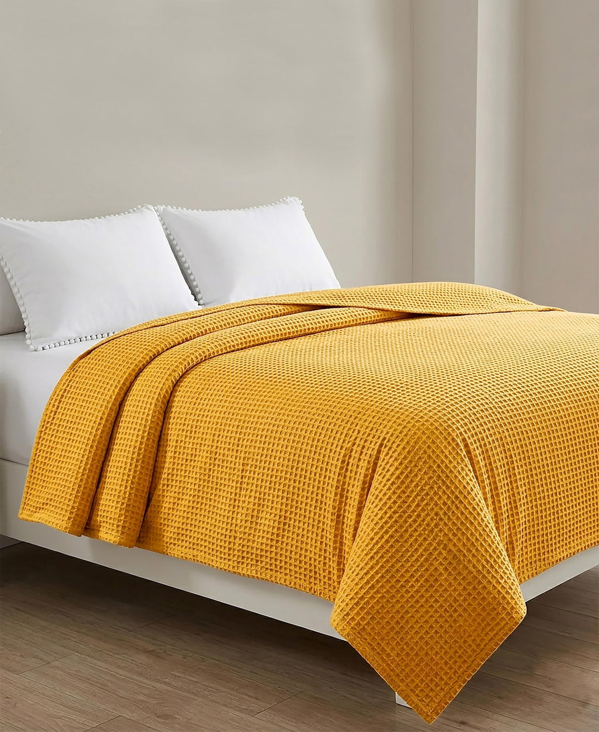 Oasis Hometex Cotton Waffle Pattern AC Blanket 60x80 Inch Pack of 1