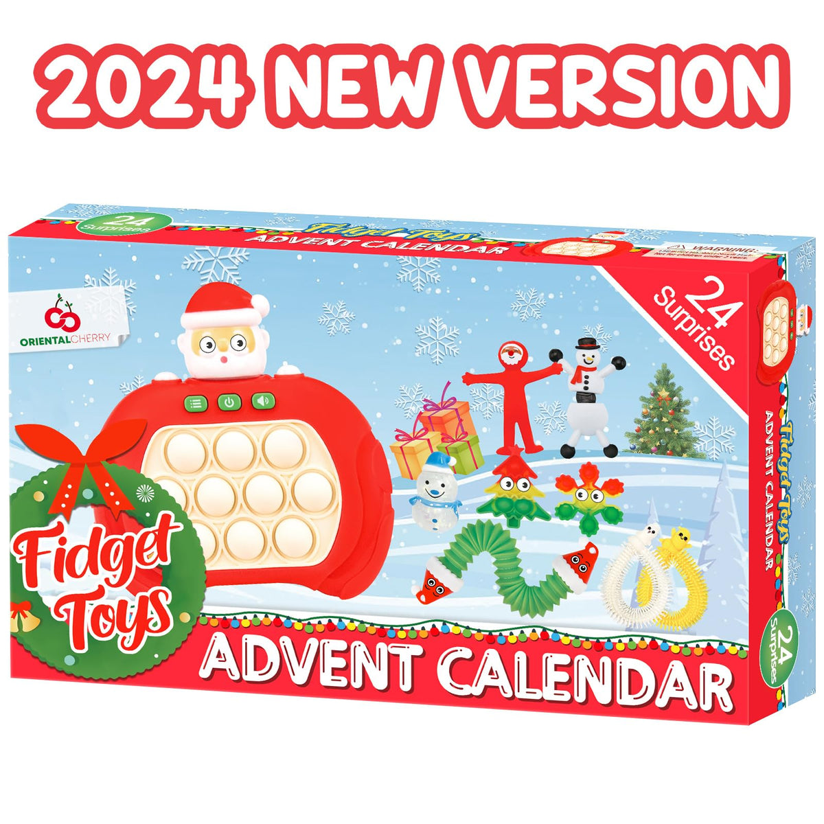 Advent Calendar 2024-24 Days Of Surprises Fidget Toys Bulk - Christmas Holiday Countdown Advent Calendars - Sensory Toy Gifts Fo