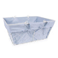 DII Farmhouse Chicken Wire Egg Basket, Storage Baskets with Liner, Denim, 16x12x7.88