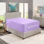 Nestl Lavender Twin Xl Fitted Sheet Only, Extra Deep Pocket Fitted Bed Sheet, 1800 Microfiber Xl Twin Fitted Sheet, Ultra Soft Fitted Sheet Twin Xl Fits Up To 24 Inch Mattress