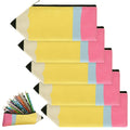 Kisston 6 Pcs Pencil Case Kawaii Pencil Shaped Pencil Pouch Portable Pencil Bag With Zipper Cute Pen Pouch Bag For Christmas Tea