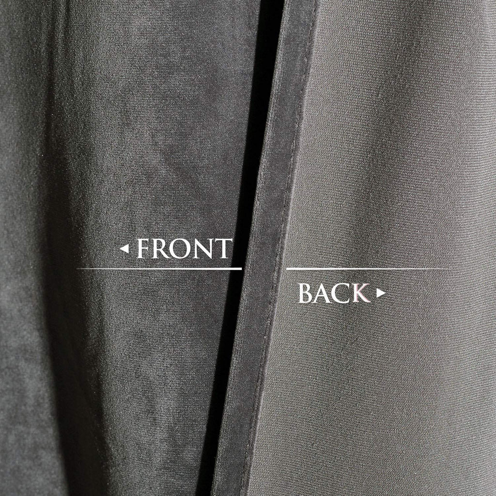 Stangh Super Soft Thick Velvet Curtains - Rod Pocket Top Room Darkening Window Treatment Velvet Drapes For Bedroom/Dining Room,