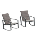 Modern Set of 2 Outdoor Rocking Chairs