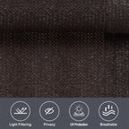 Vicllax Outdoor Roller Shade, Patio Cordless Blinds Roll Up Shade 4X6Ft, Chocolate