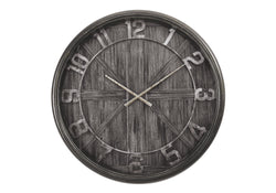 Monarch Specialties I 9025 Clocks, 30' Round, Large Oversized, Wall Clock, Brown, Transitional